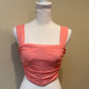 NWT WINDSOR Peach Corset Top, Size S